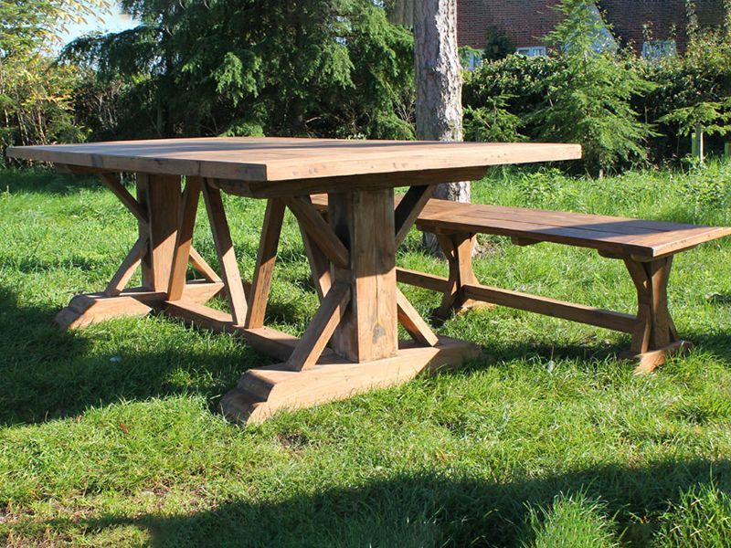 Valencia Backless Bench-Garden Furniture Centre-MidInstock,instock,MidRange,Outdoor Dining,Backless,Benches,Outdoor Furniture,Teak Benches Benches,Reclaimed Furniture,Teak,Teak Benches-{collection_title}