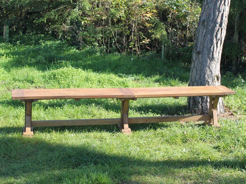 Valencia Backless Bench-Garden Furniture Centre-MidInstock,instock,MidRange,Outdoor Dining,Backless,Benches,Outdoor Furniture,Teak Benches Benches,Reclaimed Furniture,Teak,Teak Benches-{collection_title}