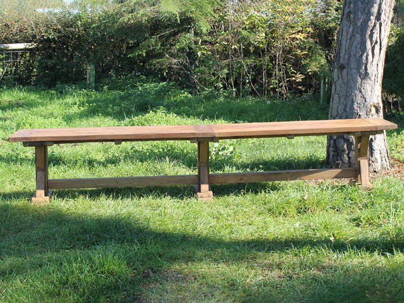 Valencia Backless Bench-Garden Furniture Centre-MidInstock,instock,MidRange,Outdoor Dining,Backless,Benches,Outdoor Furniture,Teak Benches Benches,Reclaimed Furniture,Teak,Teak Benches-{collection_title}