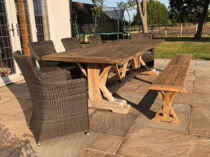 Valencia Teak Bench and Chair Set