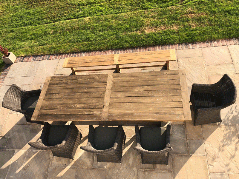 Valencia Teak Bench and Chair Set-Garden Furniture Centre-HighRange,Rattan,Teak,Tables,Dining Set,Outdoor Dining,Reclaimed Furniture-{collection_title}