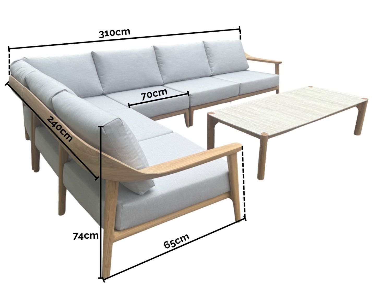 Veluta Curve Corner Unit | FSC® Certified-Garden Furniture Centre-Sofa,Corner Lounge Units,Outdoor Lounging,Outdoor Furniture-{collection_title}
