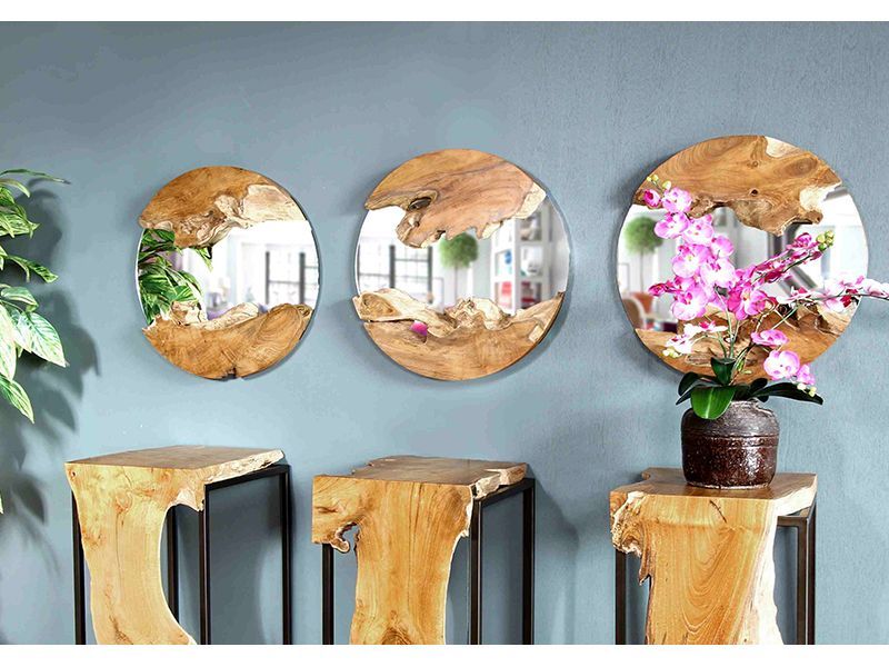 Vero Round Mirror-Garden Furniture Centre-Ornaments,Root,LowRange,Indoor Accessories,Reclaimed Furniture,Ornaments Accessories,Accessories,Mirrors-{collection_title}