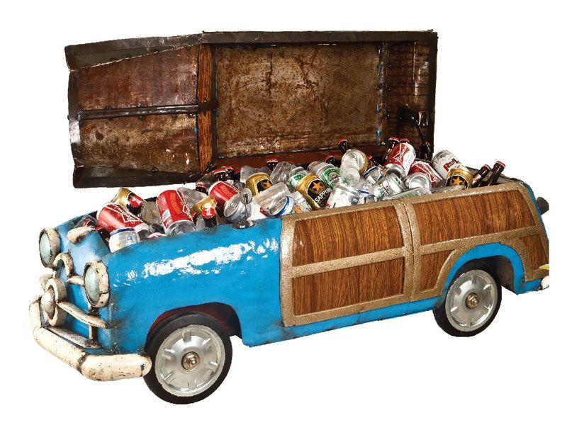 Vintage Woodie Cooler 
