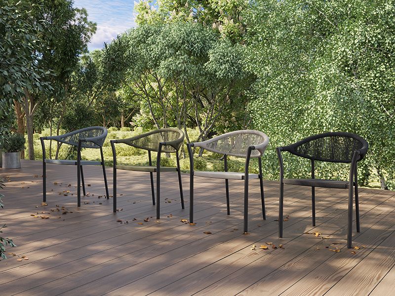 Vivi Rope Dining Chair | Ex-Display-Garden Furniture Centre-LowRange,Metal,Outdoor Dining,Dining Chair,Sale,Ex-Display,Showroom exdis-{collection_title}