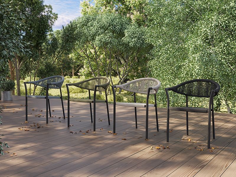 Vivi Rope Dining Chair | Ex-Display-Garden Furniture Centre-LowRange,Metal,Outdoor Dining,Dining Chair,Sale,Ex-Display,Showroom exdis-{collection_title}