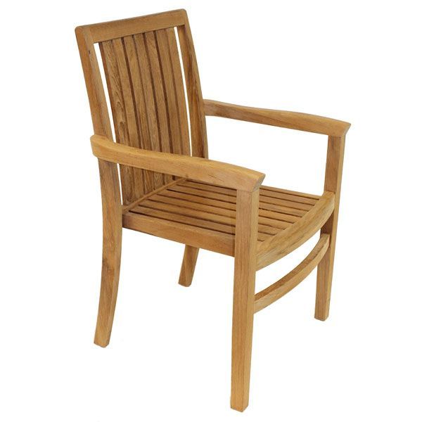 Warwick Stacking Chair | FSC® Certified -Garden Furniture Centre-LowRange,Dining Chair,Chair,Tables,Outdoor Furniture,Teak Garden Furniture,FSC®,Outdoor Dining,Teak,Teak Chairs-{collection_title}