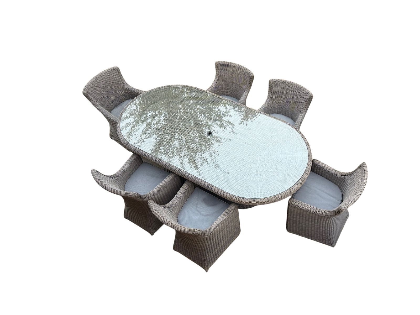 Summergrass 6 Chair Dining Set -Garden Furniture Centre-HighRange,Rattan,Outdoor Dining,Rattan Furniture-{collection_title}