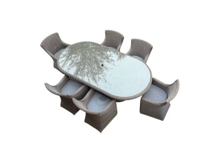 Summergrass 6 Chair Dining Set -Garden Furniture Centre-HighRange,Rattan,Outdoor Dining,Rattan Furniture-{collection_title}