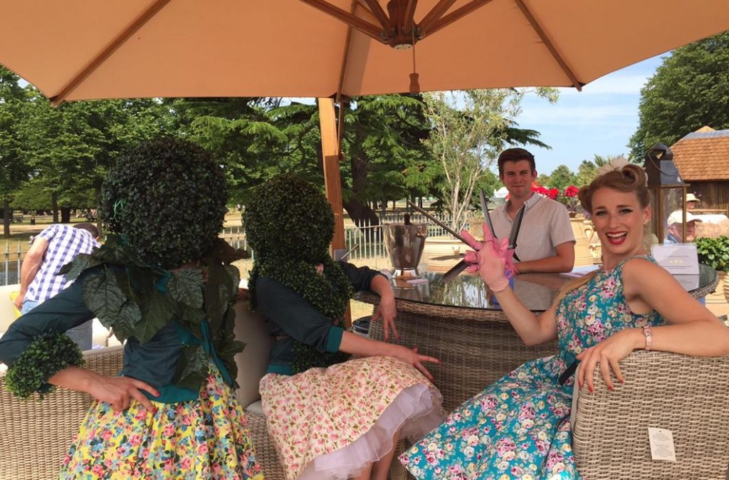 a trimming down at Hampton Court Flower Show