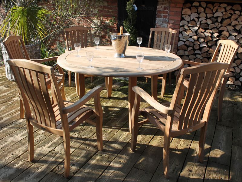 Westminster 6 Chair Dining Set | FSC® Certified-Garden Furniture Centre-HighRange,Tables,Dining Set,Information,Best Sellers,Teak,Outdoor Furniture,Sale,Teak Garden Furniture,FSC®,Outdoor Dining,Spring & Summer Sale,Autumn & Winter Sale-{collection_title}
