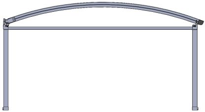 Ex Display Luna Crescent Retractable Awning - 5  X 6M  | Luna Range