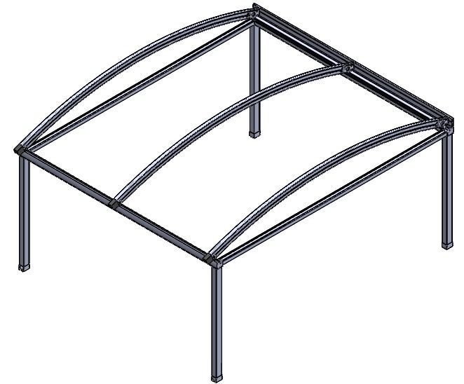 Ex Display Luna Crescent Retractable Awning - 5  X 6M  | Luna Range