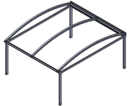 Ex Display Luna Crescent Retractable Awning - 5  X 6M  | Luna Range