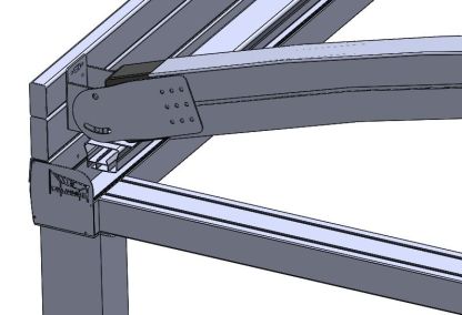 Ex Display Luna Crescent Retractable Awning - 5  X 6M  | Luna Range