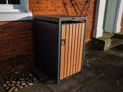  Galvanized Steel Wheelie Bin Cover | Single
