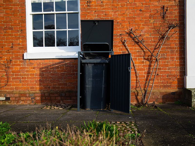  Galvanized Steel Wheelie Bin Cover | Single