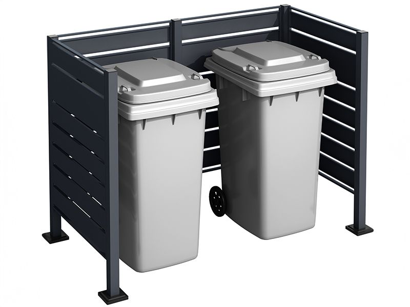 Galvanized Steel Wheelie Bin Screen | Modular | Pre-Order