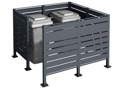 Galvanized Steel Wheelie Bin Screen | Modular | Pre-Order