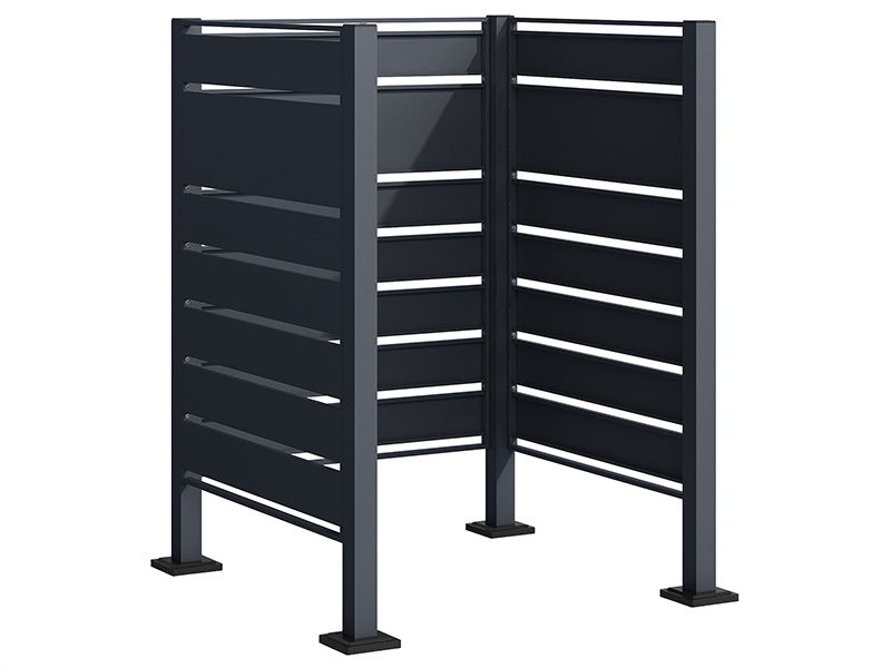 Galvanized Steel Wheelie Bin Screen | Modular | Pre-Order