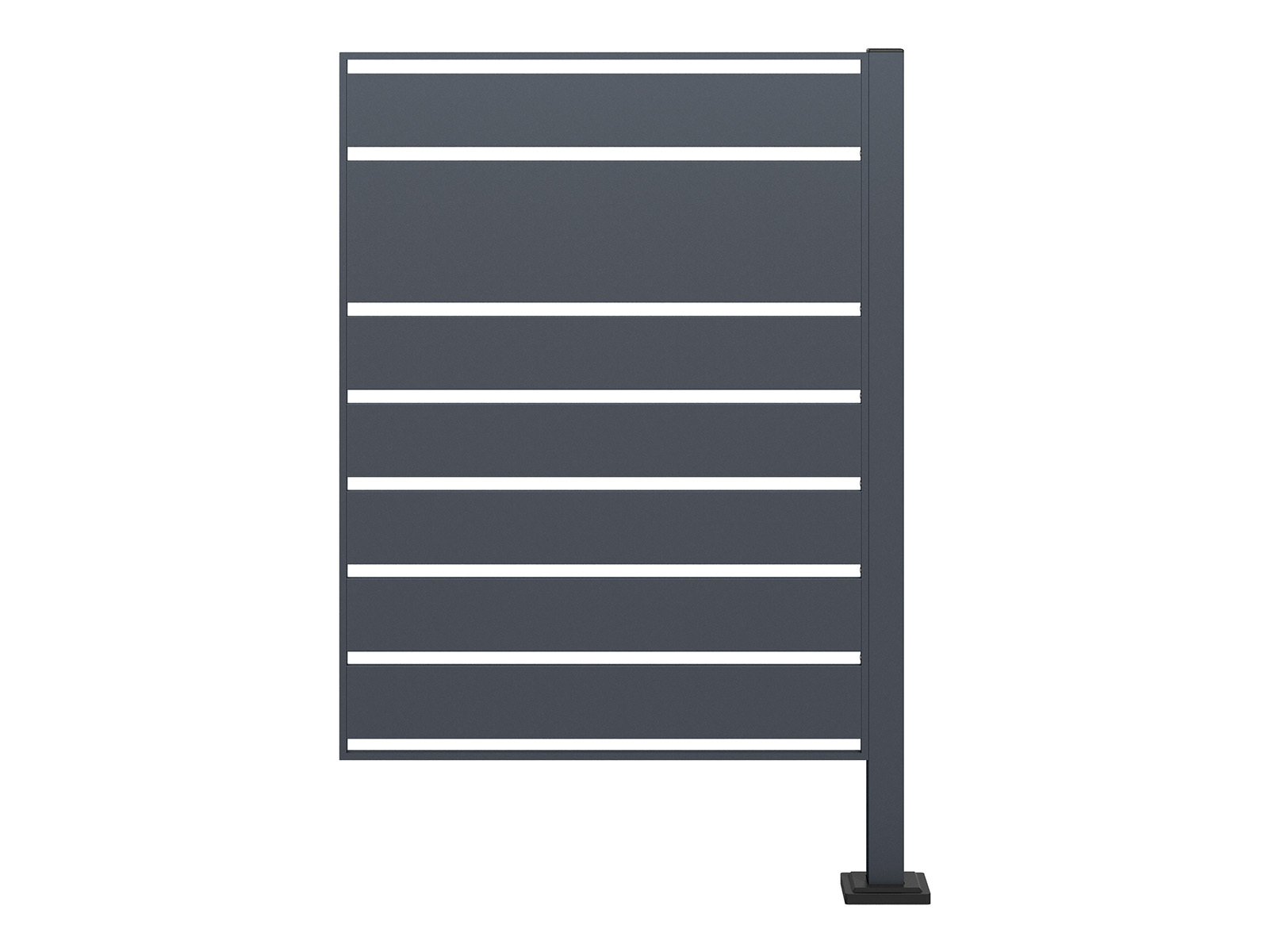 Galvanized Steel Wheelie Bin Screen | Extension Piece | Modular