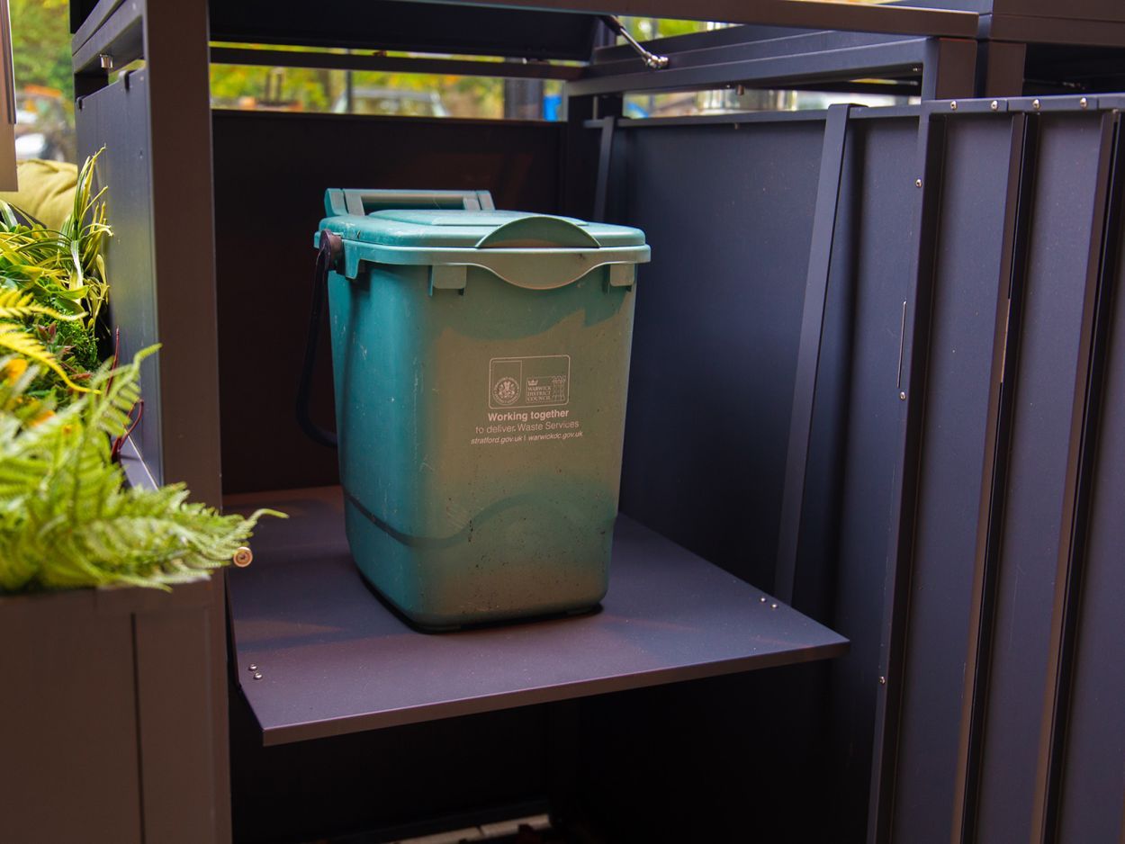 Galvanised Steel Wheelie Bin Shelf | For Single Bin Store-Garden Furniture Centre-LowRange,Under 100,Top Opening,Planter,Wood Effect,Anthracite,Accessories,Wheelie Bin Covers,Wheelie Bin Storage-{collection_title}