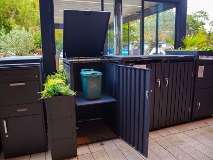 Galvanised Steel Wheelie Bin Shelf