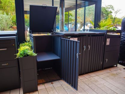 Galvanised Steel Wheelie Bin Shelf