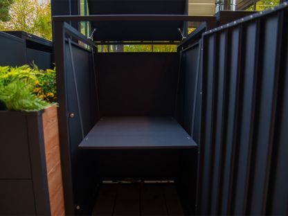 Galvanised Steel Wheelie Bin Shelf