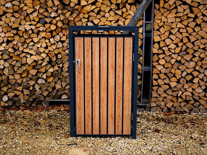  Galvanized Steel Wheelie Bin Cover | Single