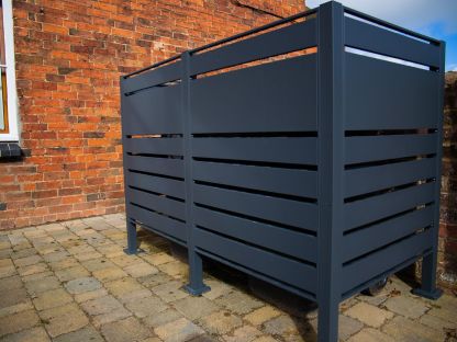 Galvanized Steel Wheelie Bin Screen | Modular | Pre-Order