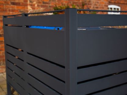 Galvanized Steel Wheelie Bin Screen | Modular | Pre-Order