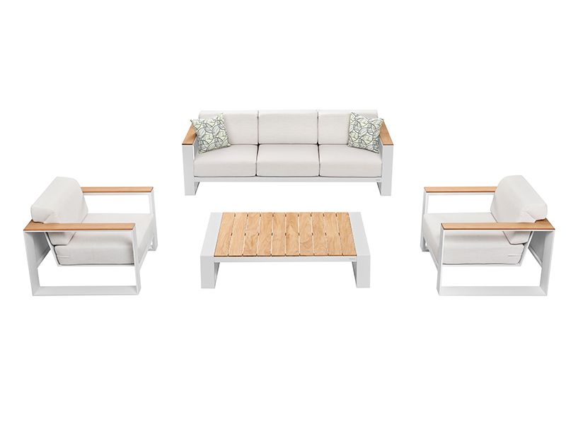 Cambusa 3 Seater Sofa | White or Grey-Garden Furniture Centre-HighRange,Outdoor Lounging,Outdoor Furniture,Metal Furniture,HIGOLD Range,Metal,Metal Sofas-{collection_title}