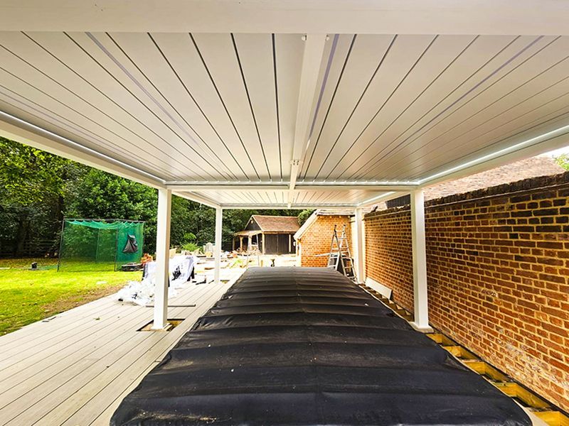 Bioclimatic Pergola 5 x 3.5M Free Standing | T6-Garden Furniture Centre-HighRange,Free Standing,Gazebos,Metal Gazebos,Garden Rooms Gazebos,Bioclimatic Pergolas Gazebos,Boxing Day Sale-{collection_title}