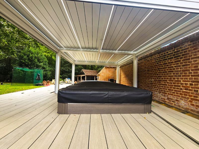 Bioclimatic Pergola 5 x 3.5M Free Standing | T6-Garden Furniture Centre-HighRange,Free Standing,Gazebos,Metal Gazebos,Garden Rooms Gazebos,Bioclimatic Pergolas Gazebos,Boxing Day Sale-{collection_title}