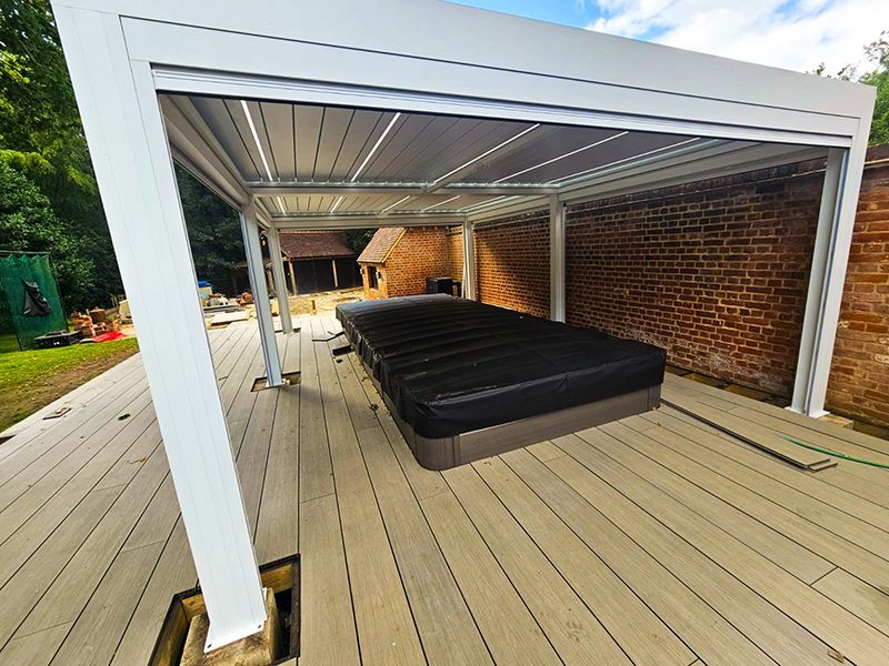 Bioclimatic Pergola 5 x 3.5M Free Standing | T6-Garden Furniture Centre-HighRange,Free Standing,Gazebos,Metal Gazebos,Garden Rooms Gazebos,Bioclimatic Pergolas Gazebos,Boxing Day Sale-{collection_title}