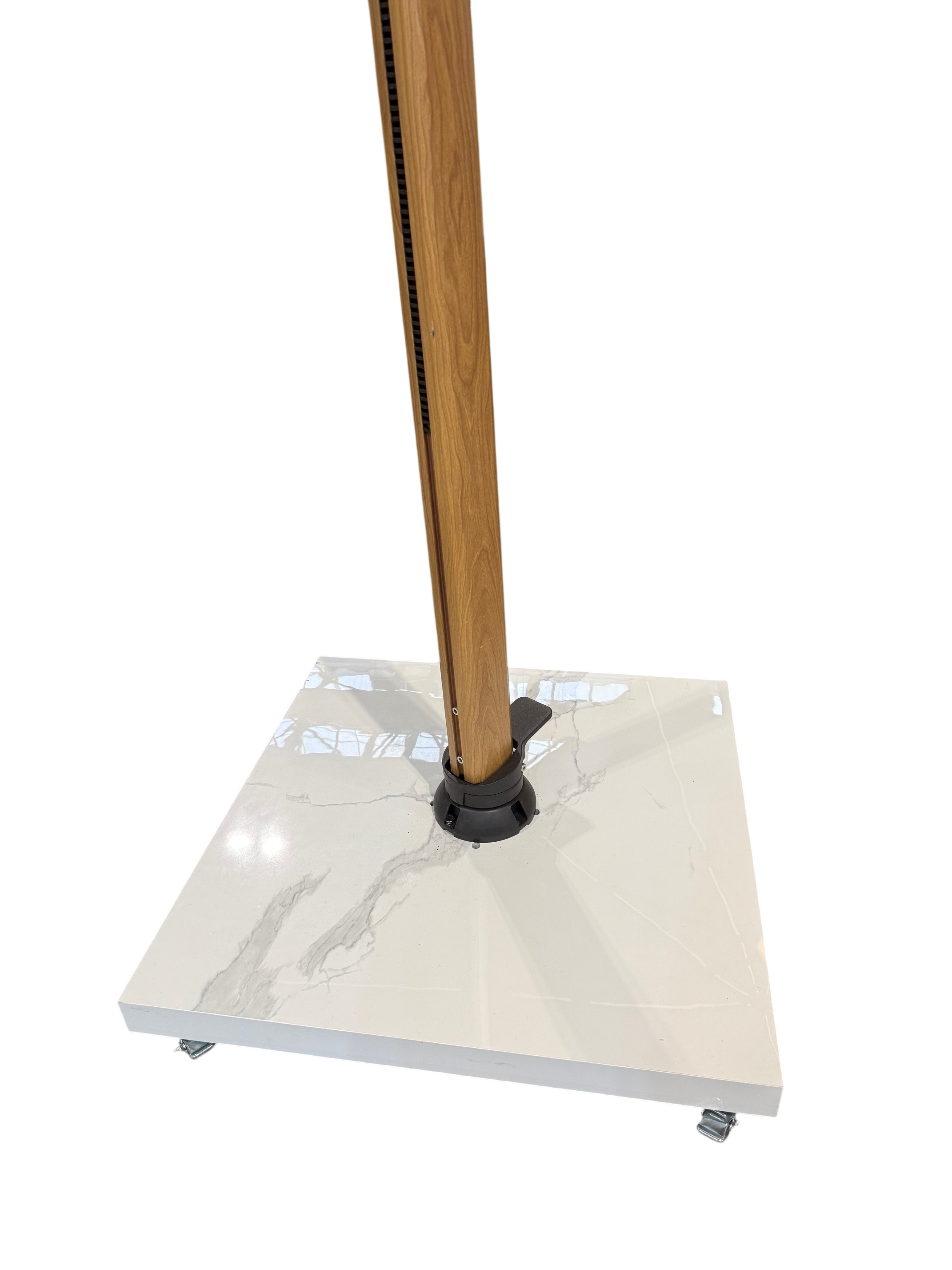 90kg White Sintered Stone Base with Wheels | Cantilever Parasols