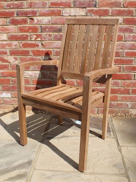 Winchester Stacking Armchair | FSC® Certified-Garden Furniture Centre-LowRange,Dining Chair,Outdoor Furniture,Teak Garden Furniture,FSC®,Outdoor Dining,Teak,Teak Chairs-{collection_title}