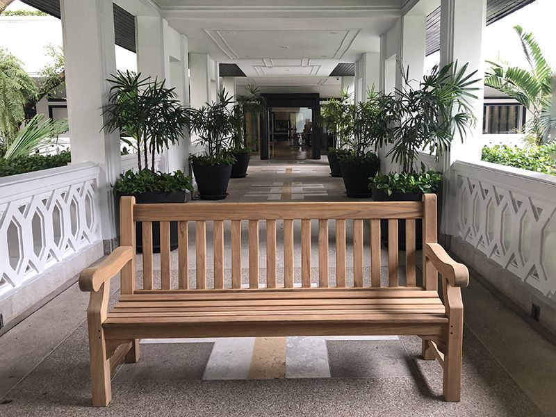 Winchester Parkside Bench 1.8M | FSC® Certified -Garden Furniture Centre-HighRange,Active,park benches,Outdoor Furniture,Benches,FSC®,Memorial Benches,Teak,Teak Benches-{collection_title}