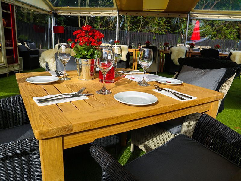 Windsor 90cm Square Table | FSC® Certified-Garden Furniture Centre-MidInstock,instock,MidRange,Dining Table,Outdoor Dining,Outdoor Furniture,Teak Garden Furniture,FSC®,Teak,Tables,Teak Tables-{collection_title}