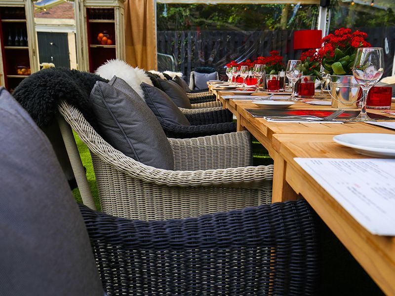 Eco Loom Chair | White-Garden Furniture Centre-MidInstock,instock,MidRange,Outdoor Dining,Dining Chair,Rattan,Outdoor Furniture,Rattan Furniture-{collection_title}