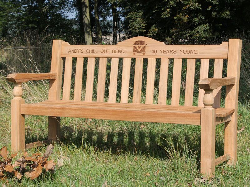 Teak Windsor Bench 