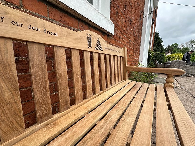 Teak Windsor Bench 
