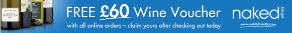 Free Naked Wines Voucher with every order on Cyber Monday and Black Friday