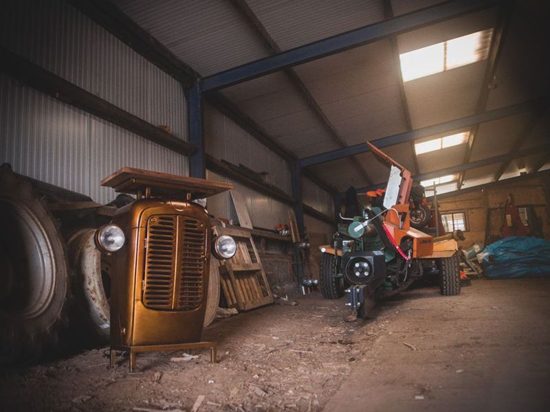 Indian Vintage Tractor Cabinet 