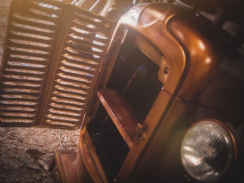 Indian Vintage Tractor Cabinet 
