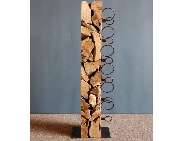 Xilon Root Bottle Stand-Garden Furniture Centre-Root,LowRange,Conservatory,Reclaimed Furniture,Indoor Accessories,Teak,Ornaments Accessories,Accessories,Teak Accessories-{collection_title}