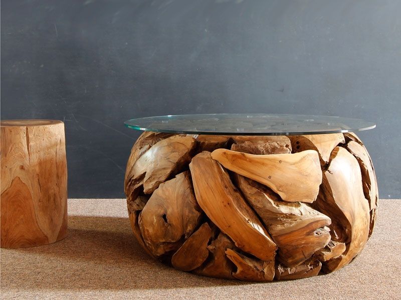 Xilon Root Coffee Table-Garden Furniture Centre-Root,MidInstock,instock,MidRange,Indoor Dining,Coffee Table,Conservatory,Reclaimed Furniture,Indoor Accessories,Teak,Tables,Teak Tables-{collection_title}