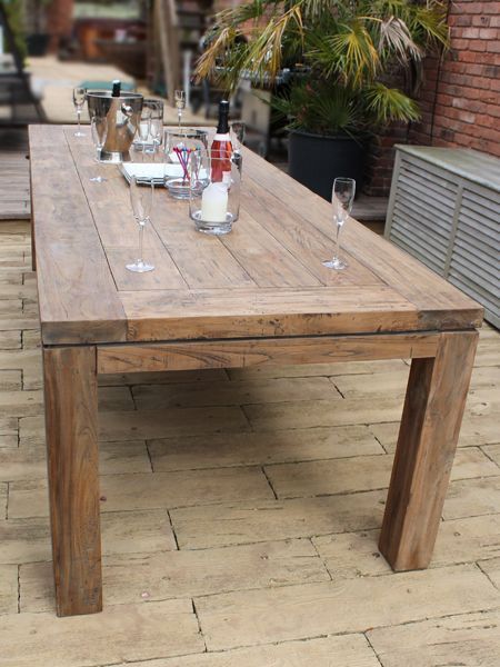 York Reclaimed Teak Dining Table-Garden Furniture Centre-Indoor Dining,HighRange,ere,Dining Table,Outdoor Furniture,Teak Garden Furniture,Outdoor Dining,Reclaimed Furniture,Teak,Tables,Teak Tables-{collection_title}