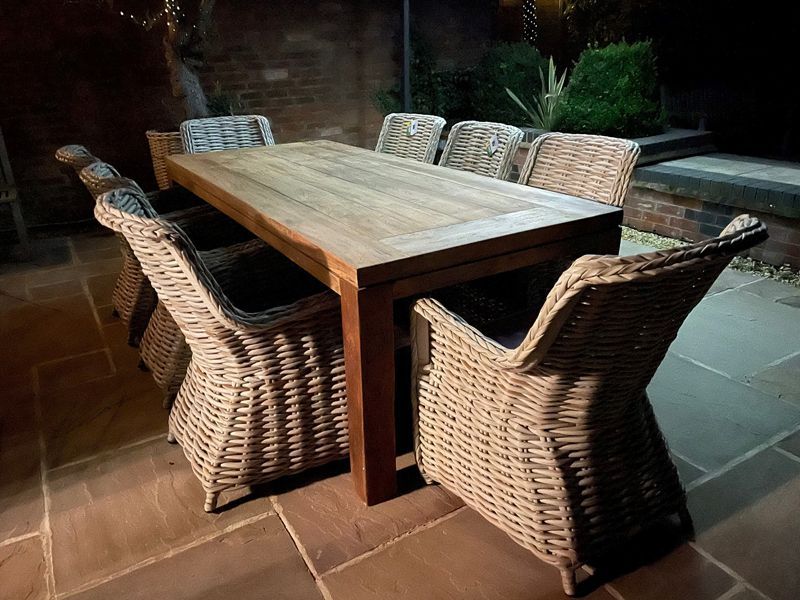 York 8 Chair Dining Set